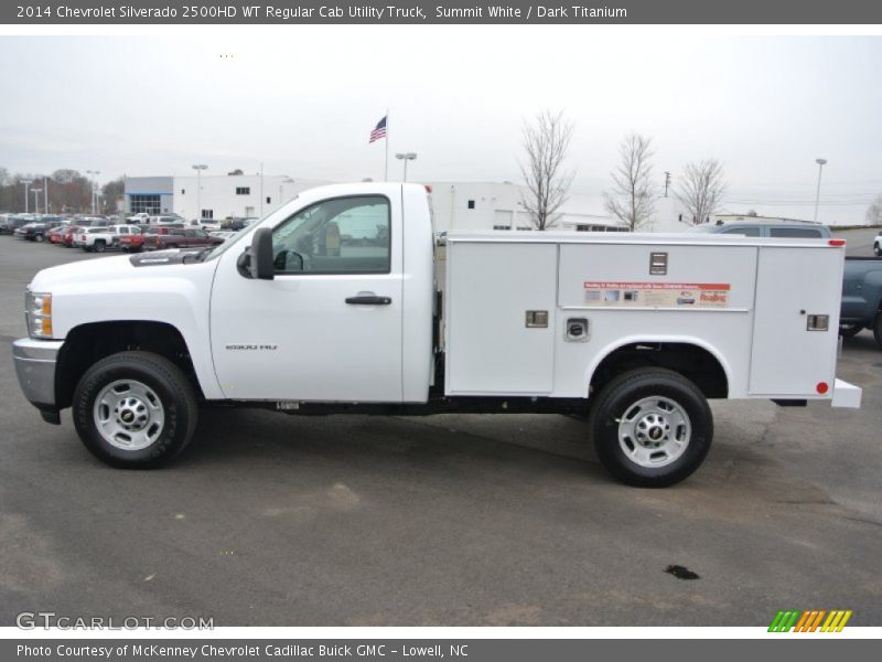 Summit White / Dark Titanium 2014 Chevrolet Silverado 2500HD WT Regular Cab Utility Truck