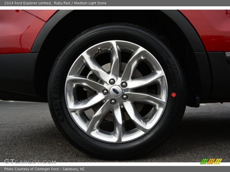 Ruby Red / Medium Light Stone 2014 Ford Explorer Limited