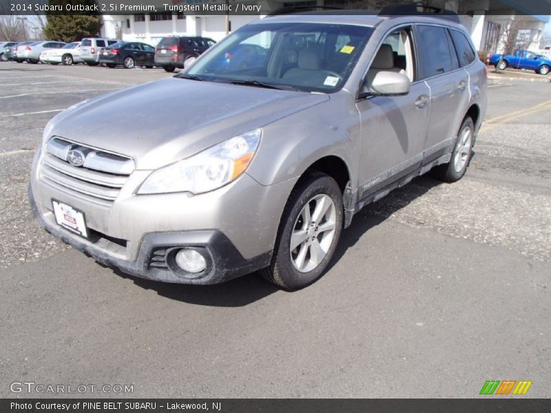 Tungsten Metallic / Ivory 2014 Subaru Outback 2.5i Premium
