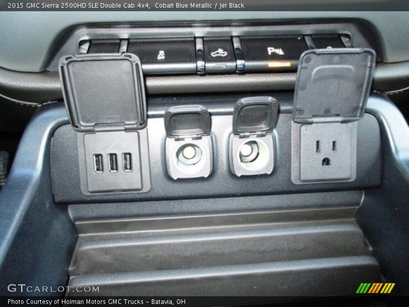 Cobalt Blue Metallic / Jet Black 2015 GMC Sierra 2500HD SLE Double Cab 4x4