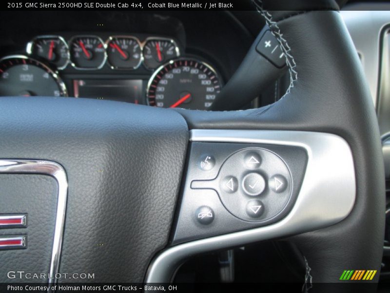 Cobalt Blue Metallic / Jet Black 2015 GMC Sierra 2500HD SLE Double Cab 4x4
