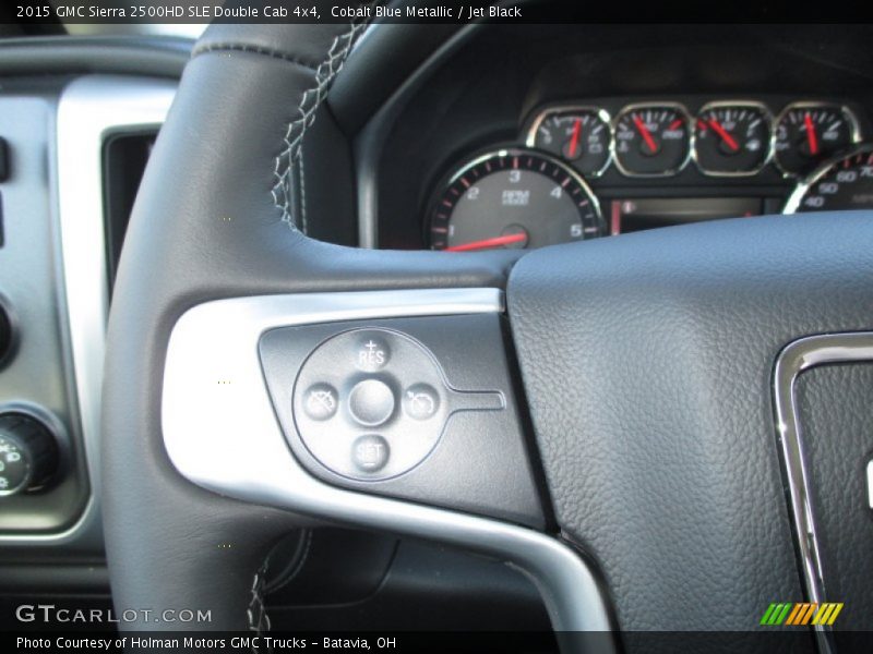 Cobalt Blue Metallic / Jet Black 2015 GMC Sierra 2500HD SLE Double Cab 4x4