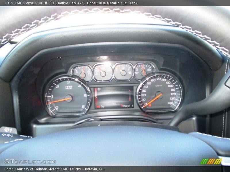 Cobalt Blue Metallic / Jet Black 2015 GMC Sierra 2500HD SLE Double Cab 4x4