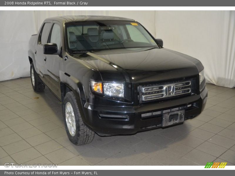 Formal Black / Gray 2008 Honda Ridgeline RTS