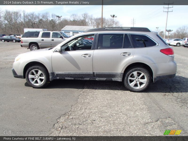 Tungsten Metallic / Ivory 2014 Subaru Outback 2.5i Premium