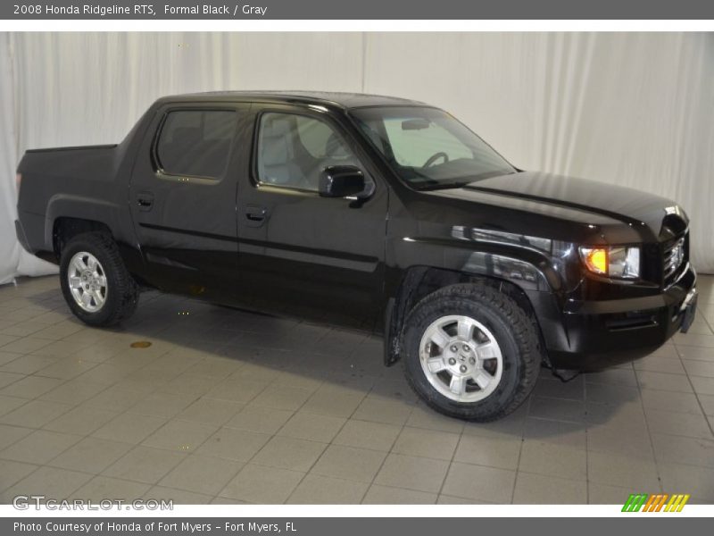 Formal Black / Gray 2008 Honda Ridgeline RTS