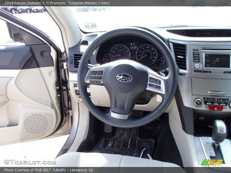 Tungsten Metallic / Ivory 2014 Subaru Outback 2.5i Premium