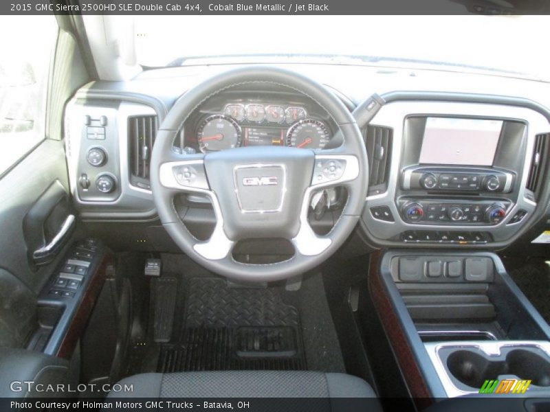 Cobalt Blue Metallic / Jet Black 2015 GMC Sierra 2500HD SLE Double Cab 4x4