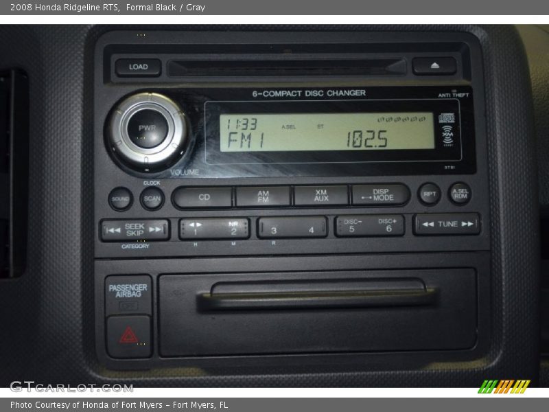 Formal Black / Gray 2008 Honda Ridgeline RTS