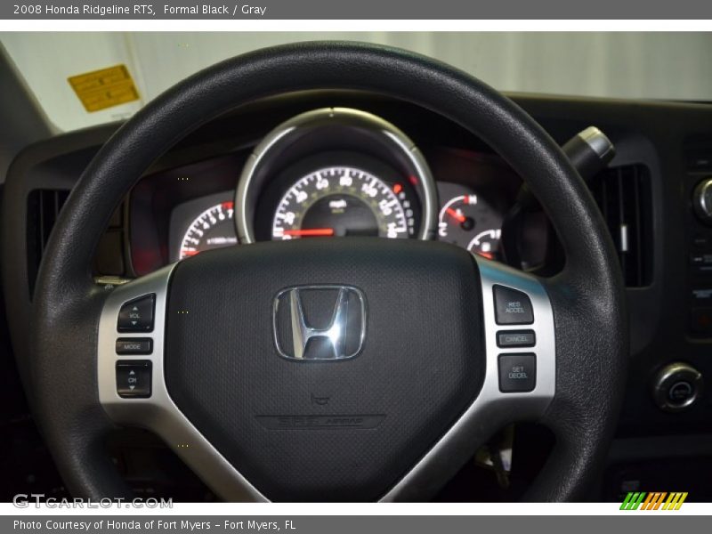 Formal Black / Gray 2008 Honda Ridgeline RTS