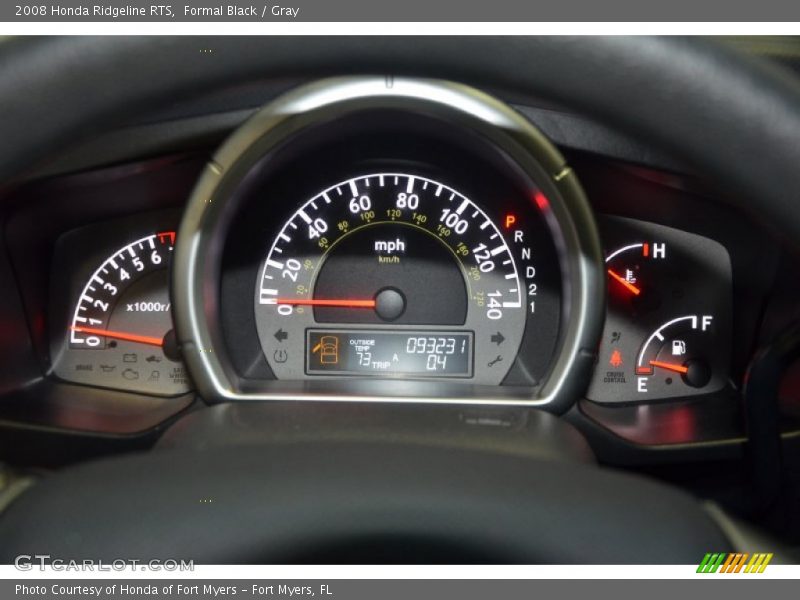 Formal Black / Gray 2008 Honda Ridgeline RTS