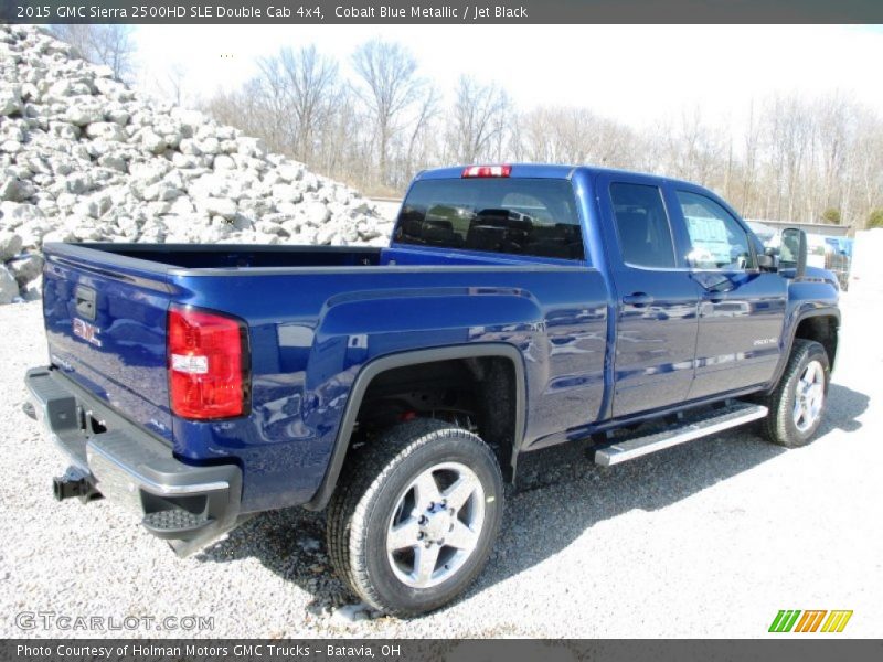 Cobalt Blue Metallic / Jet Black 2015 GMC Sierra 2500HD SLE Double Cab 4x4