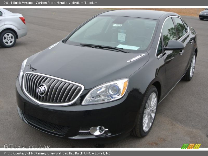 Carbon Black Metallic / Medium Titanium 2014 Buick Verano