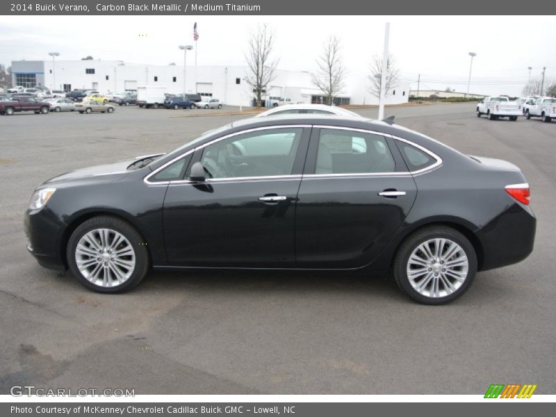 Carbon Black Metallic / Medium Titanium 2014 Buick Verano