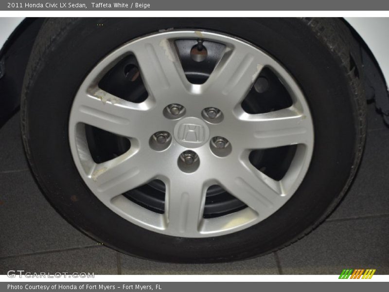 Taffeta White / Beige 2011 Honda Civic LX Sedan