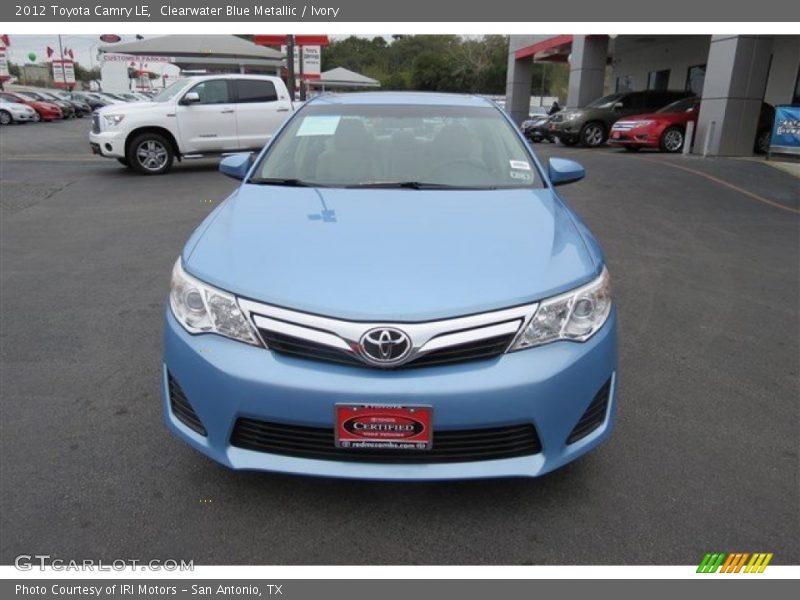 Clearwater Blue Metallic / Ivory 2012 Toyota Camry LE