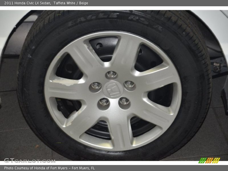 Taffeta White / Beige 2011 Honda Civic LX Sedan
