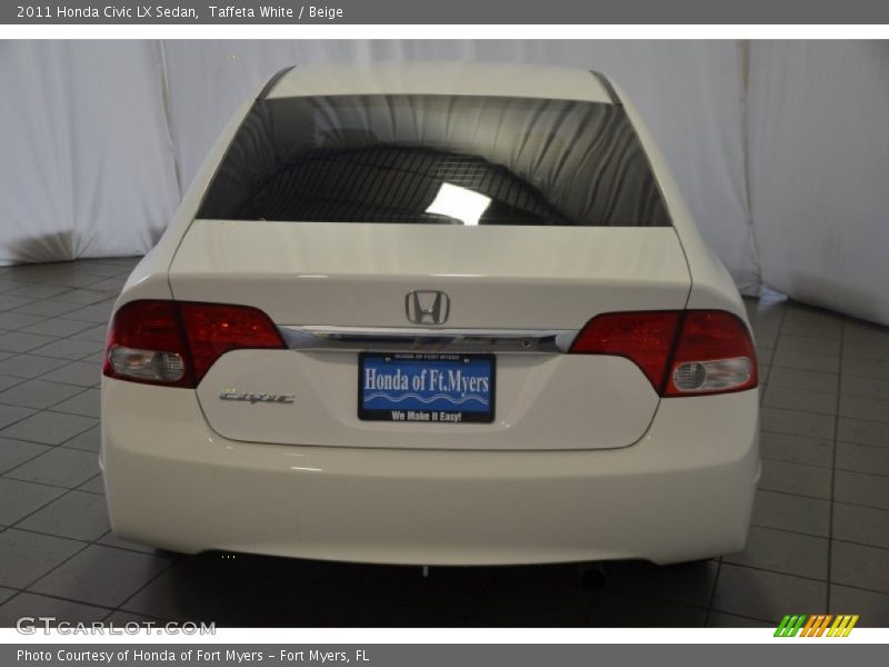 Taffeta White / Beige 2011 Honda Civic LX Sedan