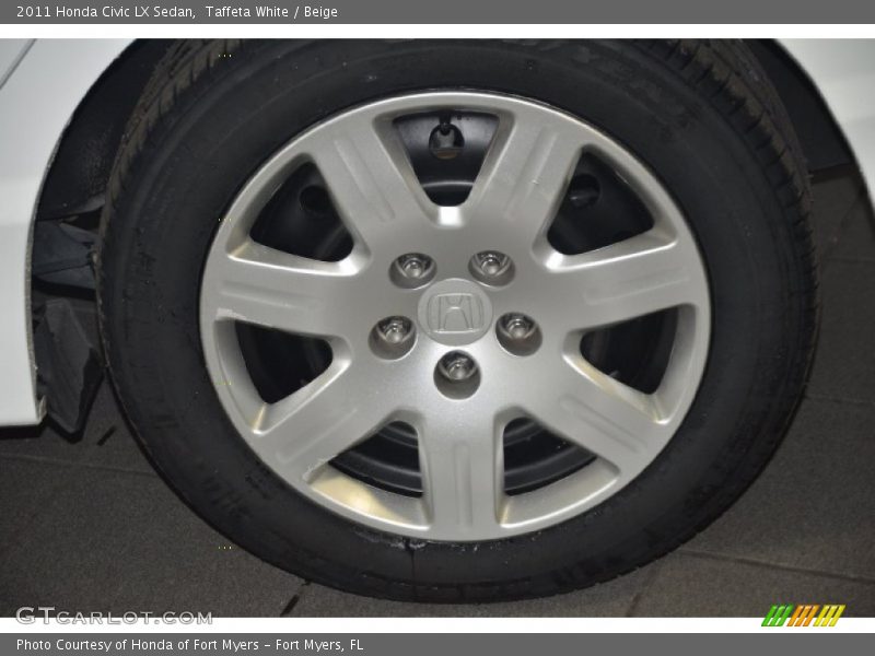 Taffeta White / Beige 2011 Honda Civic LX Sedan