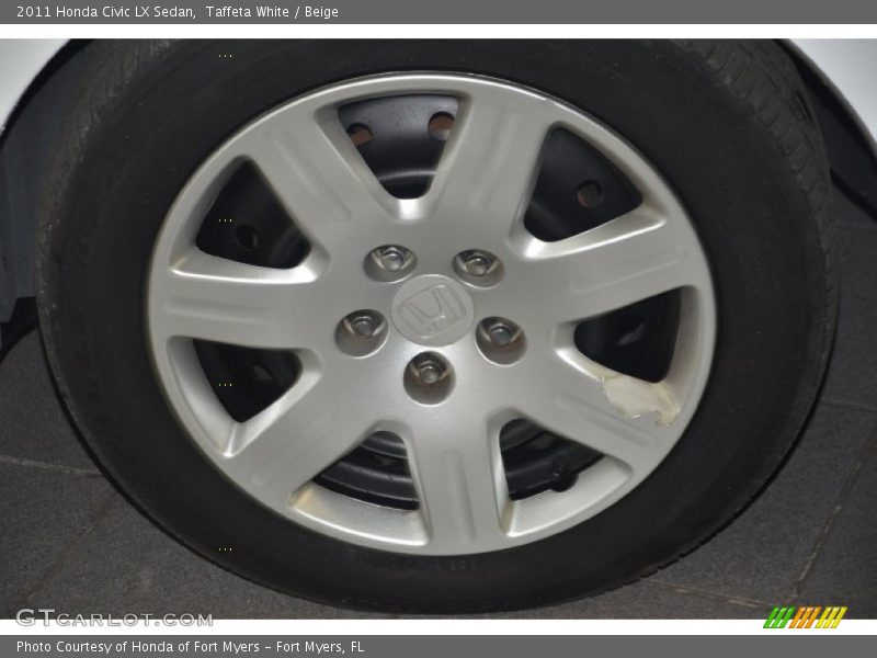 Taffeta White / Beige 2011 Honda Civic LX Sedan