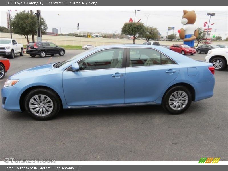 Clearwater Blue Metallic / Ivory 2012 Toyota Camry LE