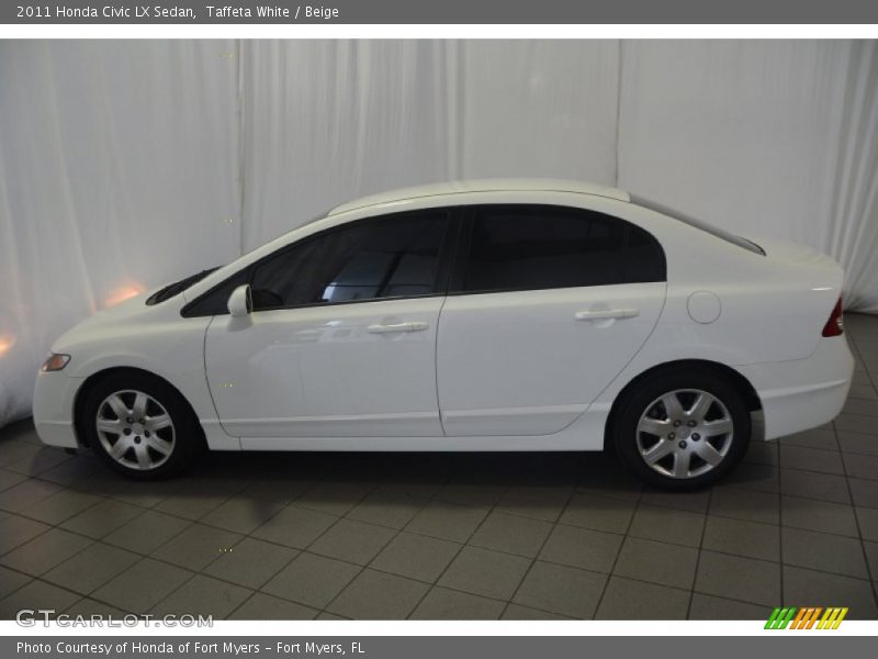 Taffeta White / Beige 2011 Honda Civic LX Sedan