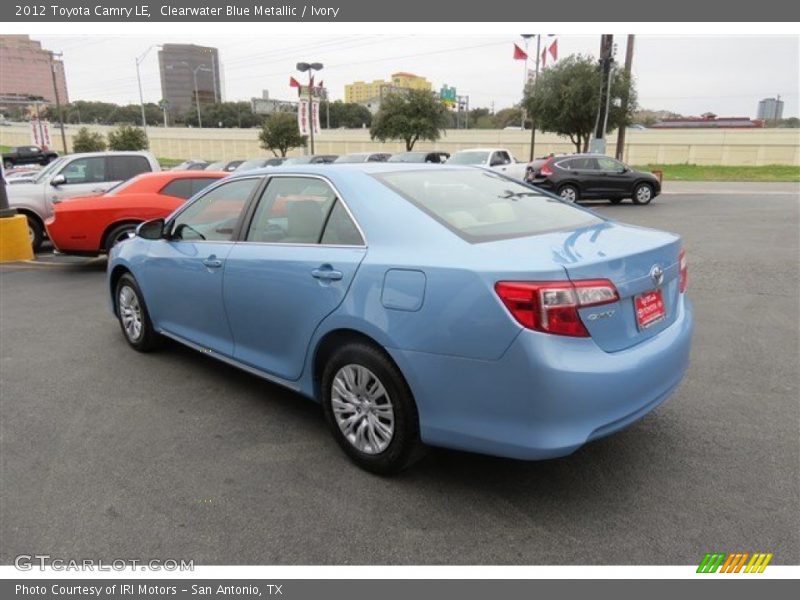 Clearwater Blue Metallic / Ivory 2012 Toyota Camry LE