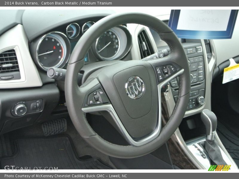Carbon Black Metallic / Medium Titanium 2014 Buick Verano
