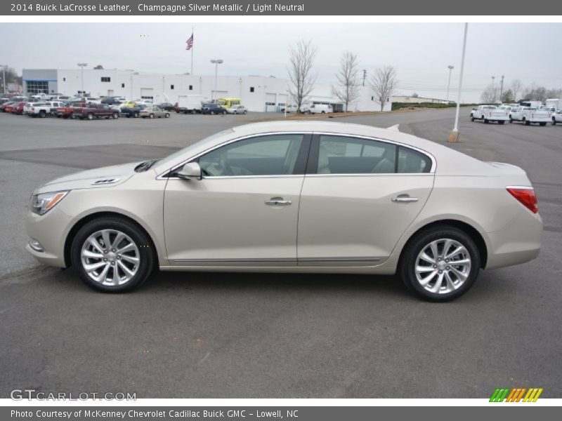 Champagne Silver Metallic / Light Neutral 2014 Buick LaCrosse Leather