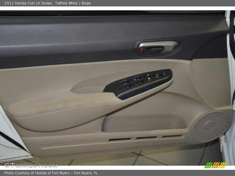 Taffeta White / Beige 2011 Honda Civic LX Sedan