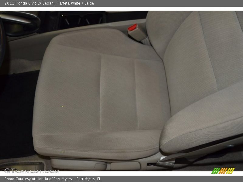Taffeta White / Beige 2011 Honda Civic LX Sedan