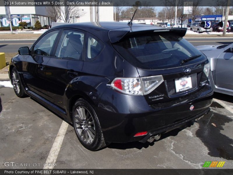 Dark Gray Metallic / Black 2014 Subaru Impreza WRX 5 Door