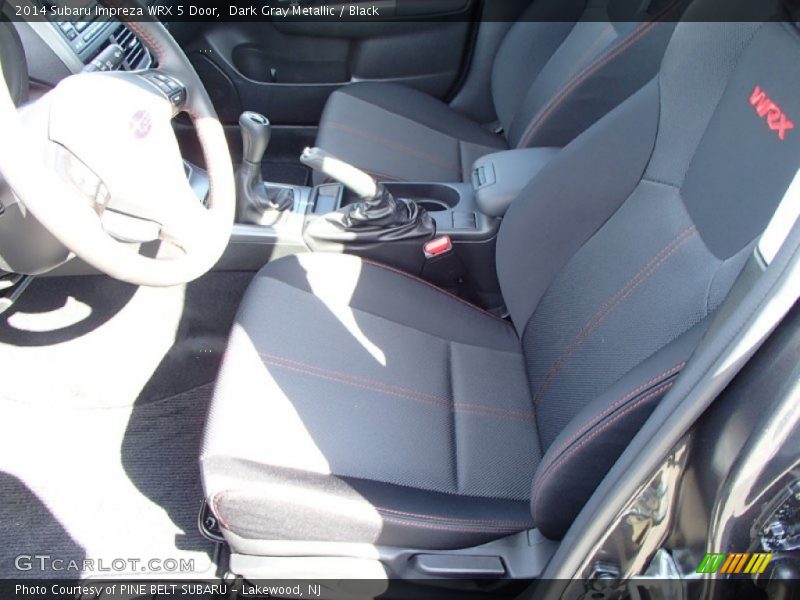 Dark Gray Metallic / Black 2014 Subaru Impreza WRX 5 Door