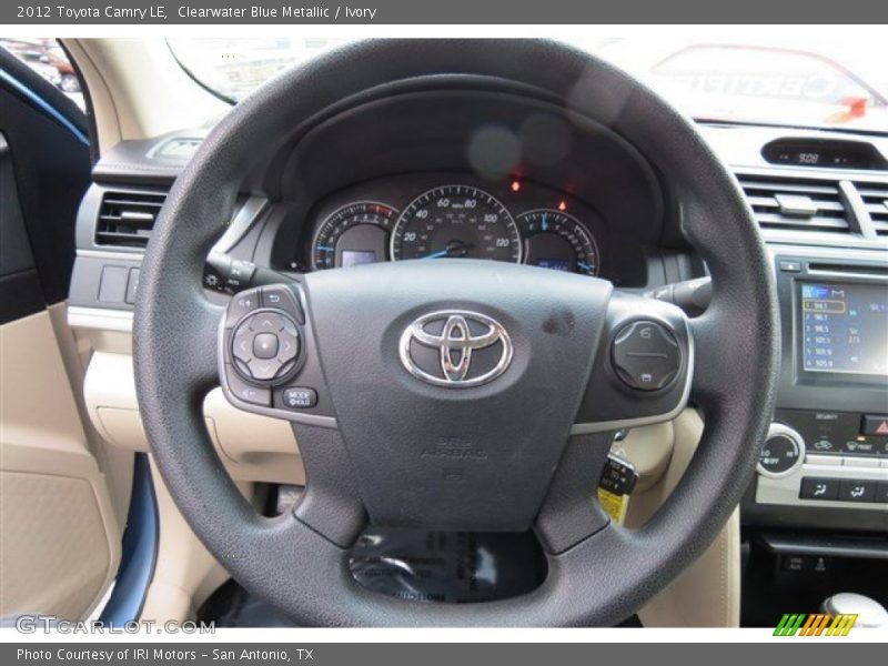 Clearwater Blue Metallic / Ivory 2012 Toyota Camry LE