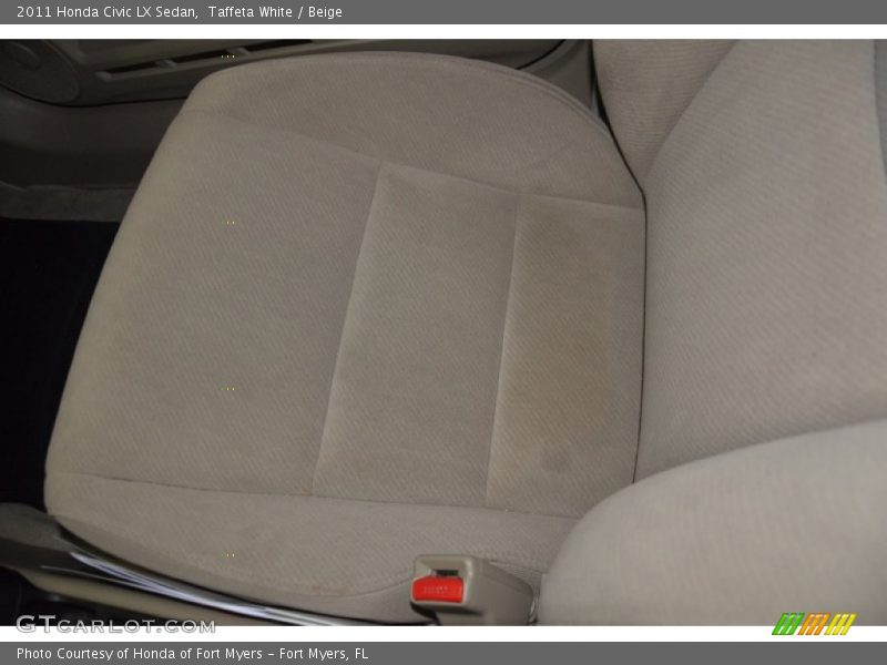 Taffeta White / Beige 2011 Honda Civic LX Sedan