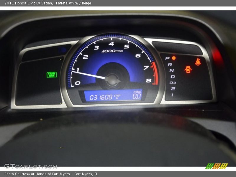 Taffeta White / Beige 2011 Honda Civic LX Sedan