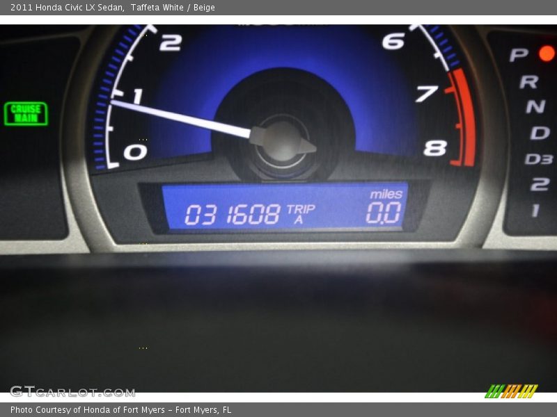 Taffeta White / Beige 2011 Honda Civic LX Sedan