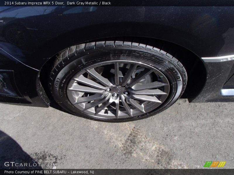 Dark Gray Metallic / Black 2014 Subaru Impreza WRX 5 Door