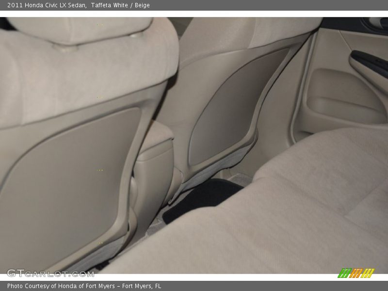 Taffeta White / Beige 2011 Honda Civic LX Sedan