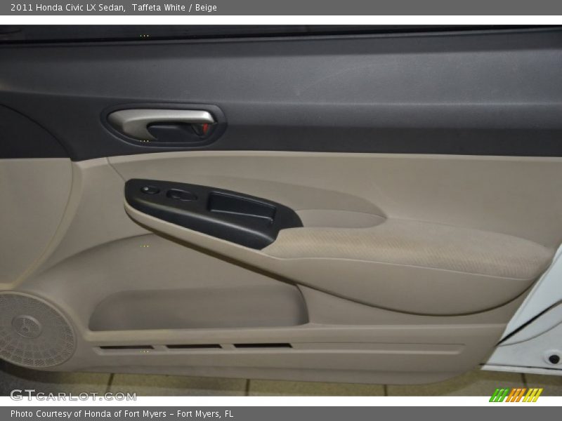 Taffeta White / Beige 2011 Honda Civic LX Sedan