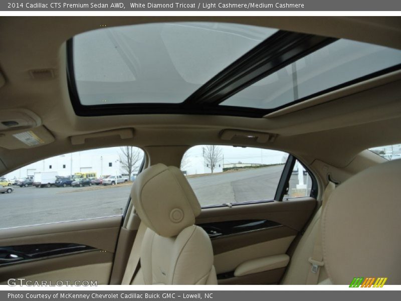 White Diamond Tricoat / Light Cashmere/Medium Cashmere 2014 Cadillac CTS Premium Sedan AWD