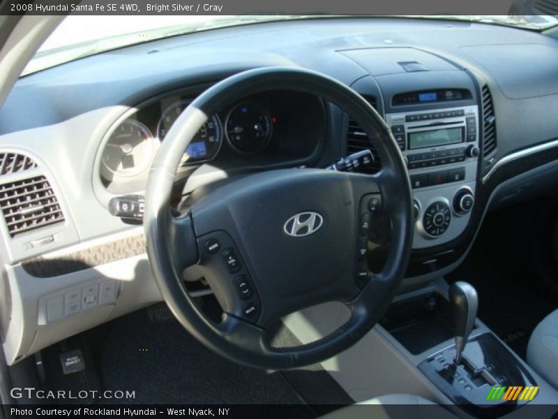 Bright Silver / Gray 2008 Hyundai Santa Fe SE 4WD