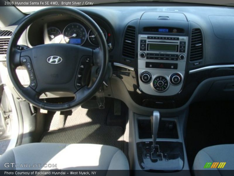 Bright Silver / Gray 2008 Hyundai Santa Fe SE 4WD