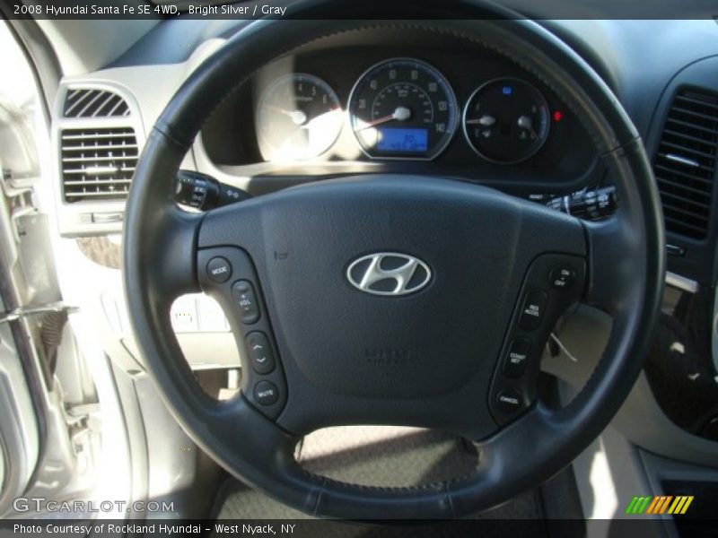 Bright Silver / Gray 2008 Hyundai Santa Fe SE 4WD