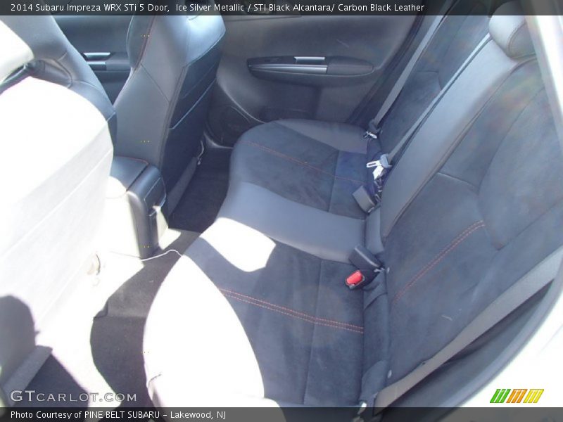 Ice Silver Metallic / STI Black Alcantara/ Carbon Black Leather 2014 Subaru Impreza WRX STi 5 Door