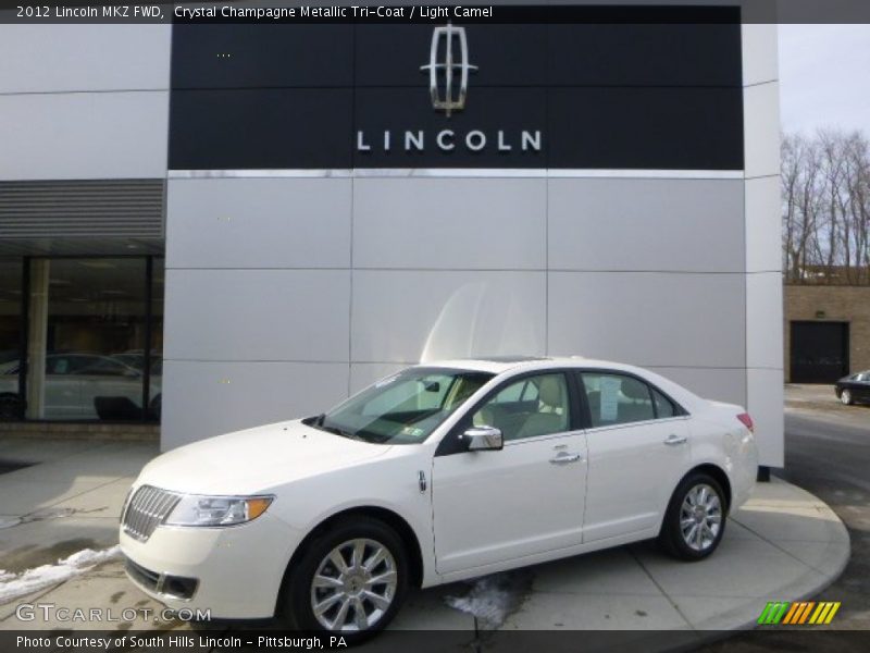 Crystal Champagne Metallic Tri-Coat / Light Camel 2012 Lincoln MKZ FWD