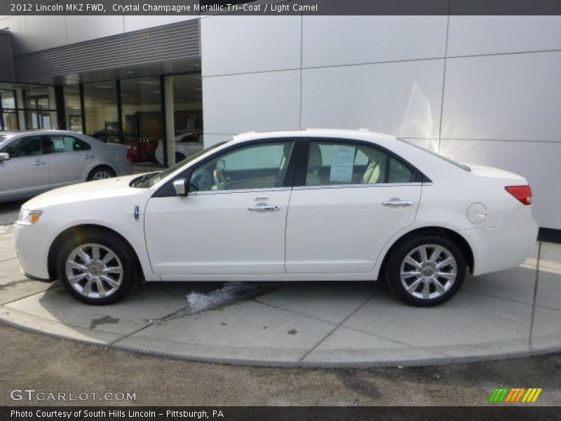 Crystal Champagne Metallic Tri-Coat / Light Camel 2012 Lincoln MKZ FWD