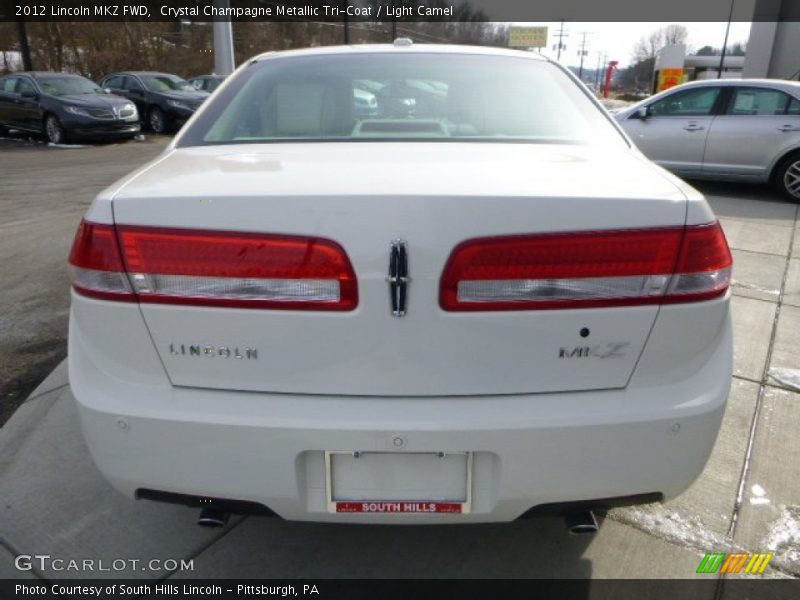 Crystal Champagne Metallic Tri-Coat / Light Camel 2012 Lincoln MKZ FWD