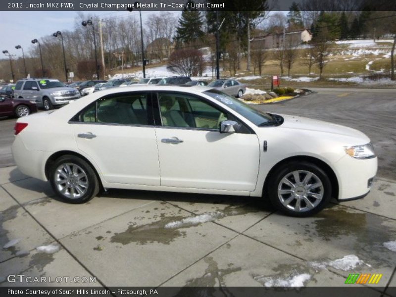 Crystal Champagne Metallic Tri-Coat / Light Camel 2012 Lincoln MKZ FWD