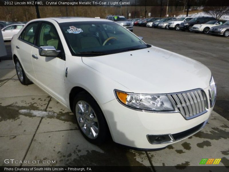 Crystal Champagne Metallic Tri-Coat / Light Camel 2012 Lincoln MKZ FWD